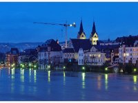 Hochwasser Koblenz 1 Pano  Moselseite Panorama